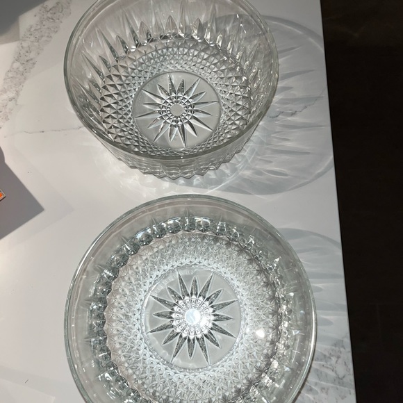 Other - Two arcoroc France 8” glass bowls